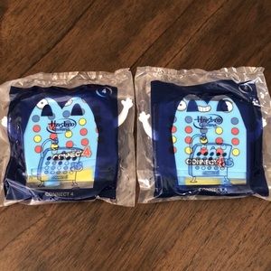 2 McDonald happy meal Hasbro mini connect 4 game